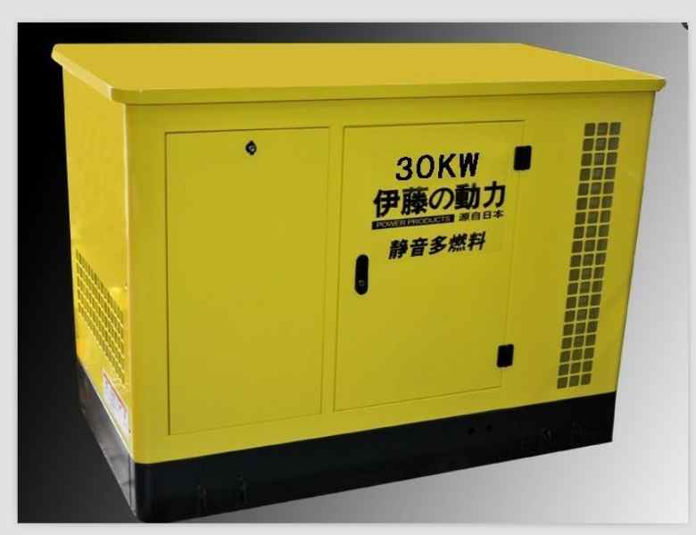 静音三相汽油发电机30KW